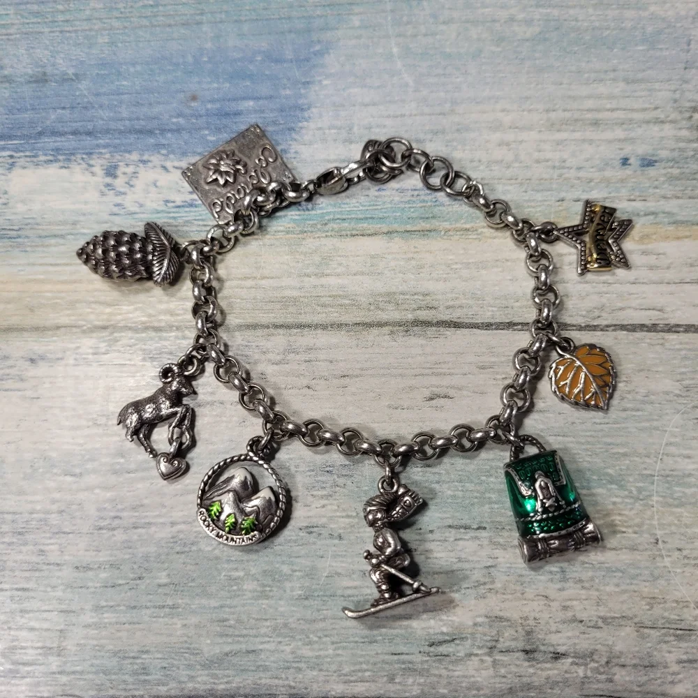 Brighton Colorado state Charms Bracelet. - Picture 2 of 8